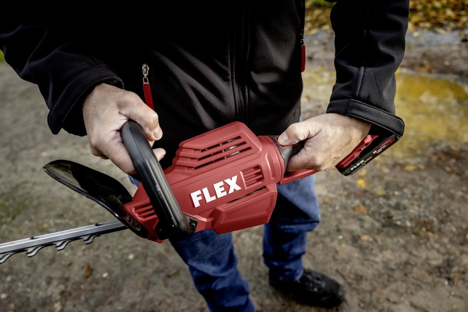 Akumulatorske Makaze za Živu Ogradu GHT 55 18-EC